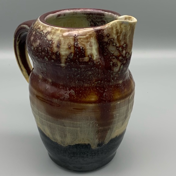 Vintage Brown Drip Asian inspired Pitcher - Picture 1 of 3